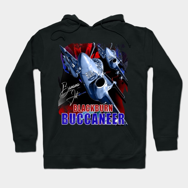 Blackburn Buccaneer British Royal Navy Vintage Attack Aircraft Hoodie by aeroloversclothing